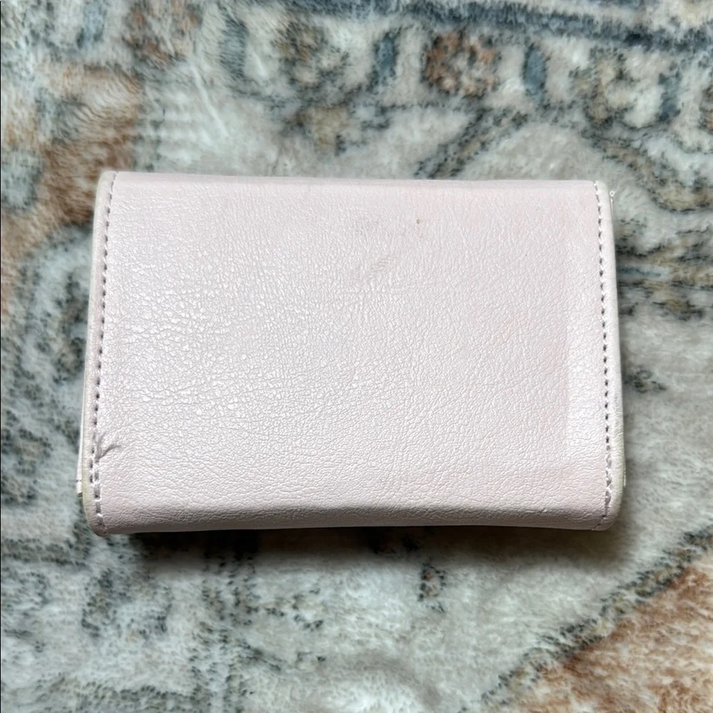 Pink Leather Key & Card Holder